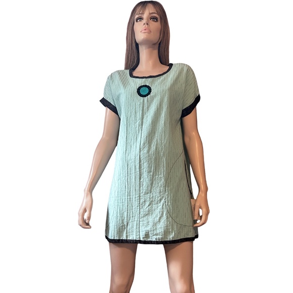 Red River Clothing Cindy Walsh Hand Made Tunic Dress Tank Pockets Oversize USA - Picture 12 of 16